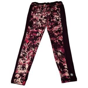 Fullbeauty Sport Womens Leggings Pants Plus 22/24 Pink Abstract Athleisure